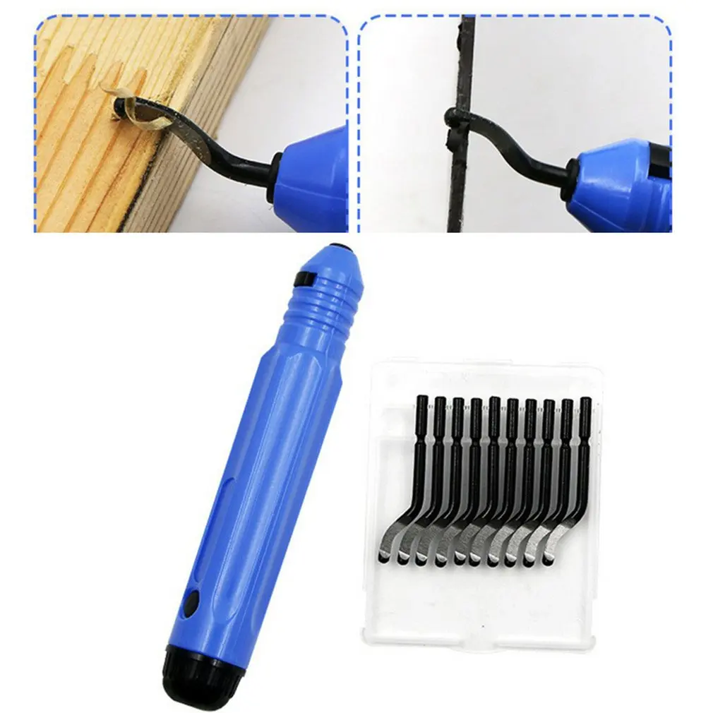 Trimmen Mes Schraper Rand Ontbramen Hoofd Snijders Set Burr Remover Handje Voor Hout Plastic voor PVC Pijpen Hars Art Gereedschap