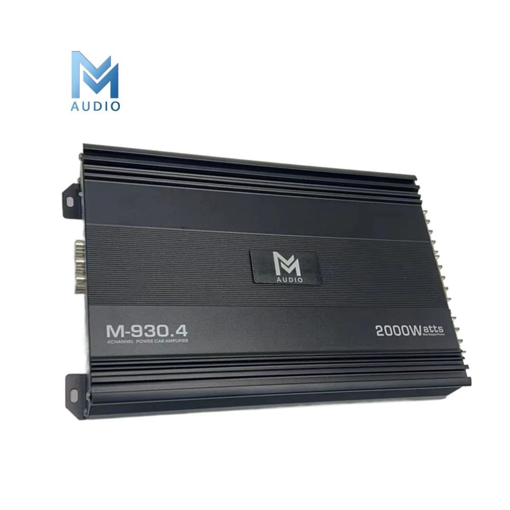 Amplificador completo do carro do sistema de som do carro dos canais da gama 4 para baixo com classe AB 2000W M-930.4