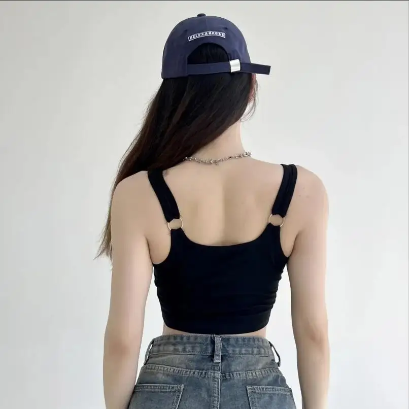 1pc carta impressão algodão feminino sutiãs de peito pequeno meninas quentes usam casual magro roupa interior acolchoada camisola topo