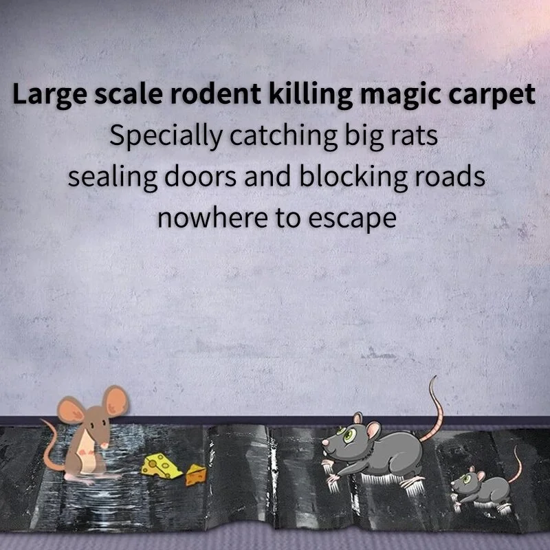 Super Strong Sticky 120X28cm Large Size Mouse Trap Glue Rat Board Non-Toxic Eco-Friendly Household Pest Kilg Too