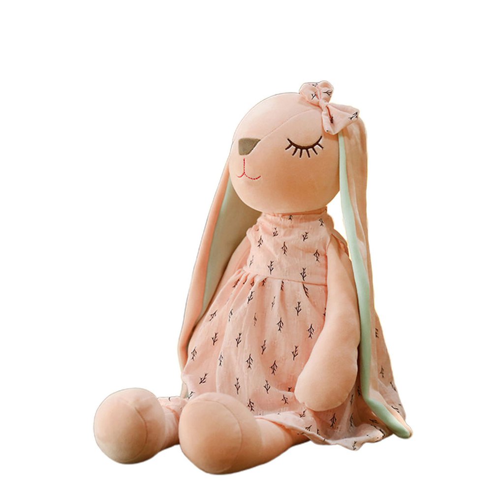 Coelhinho fofo de 35cm/14 polegadas, boneca de coelho calmante, boneca de dormir, animais de pelúcia, brinquedo de boneca de pelúcia infantil