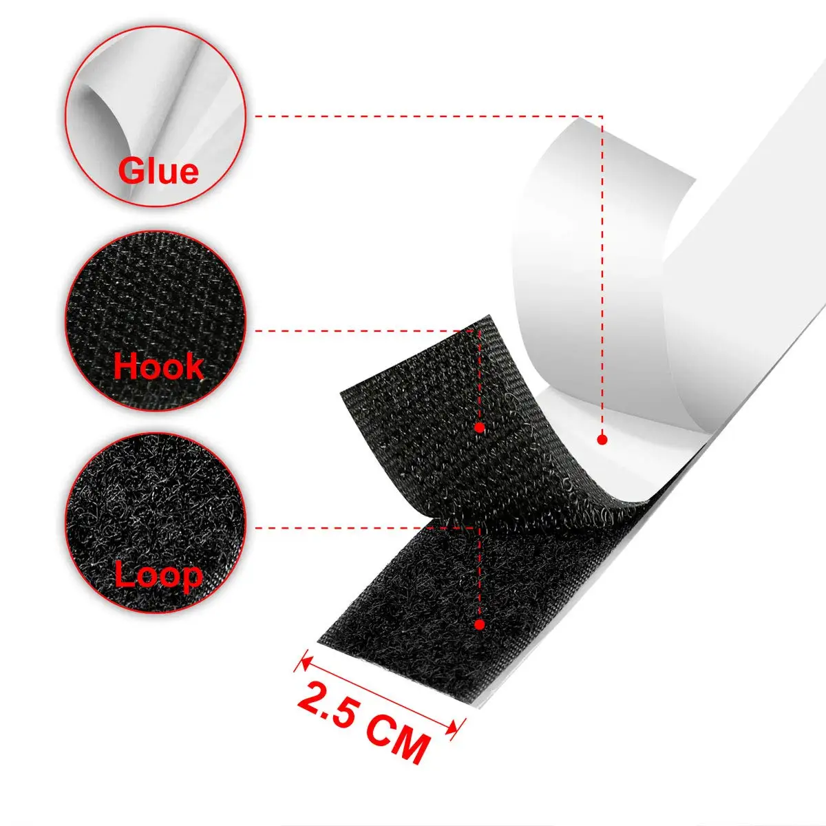 1-10M Velcros Self-Adhesive Hook And Loop Tape Fastener House Diy Magic Tap Auto Adhesive Strong Glue Stickers Sticker Strap