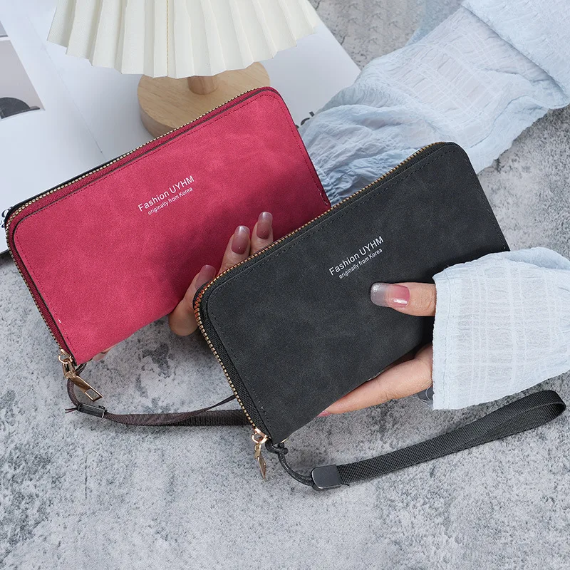 ใหม่ผู้หญิง Multi-Function กระเป๋าสตางค์เงินกระเป๋า Lady ยาว PU หนังซิปคลัทช์กระเป๋ากระเป๋าสตางค์ Carteras Para mujer 2024