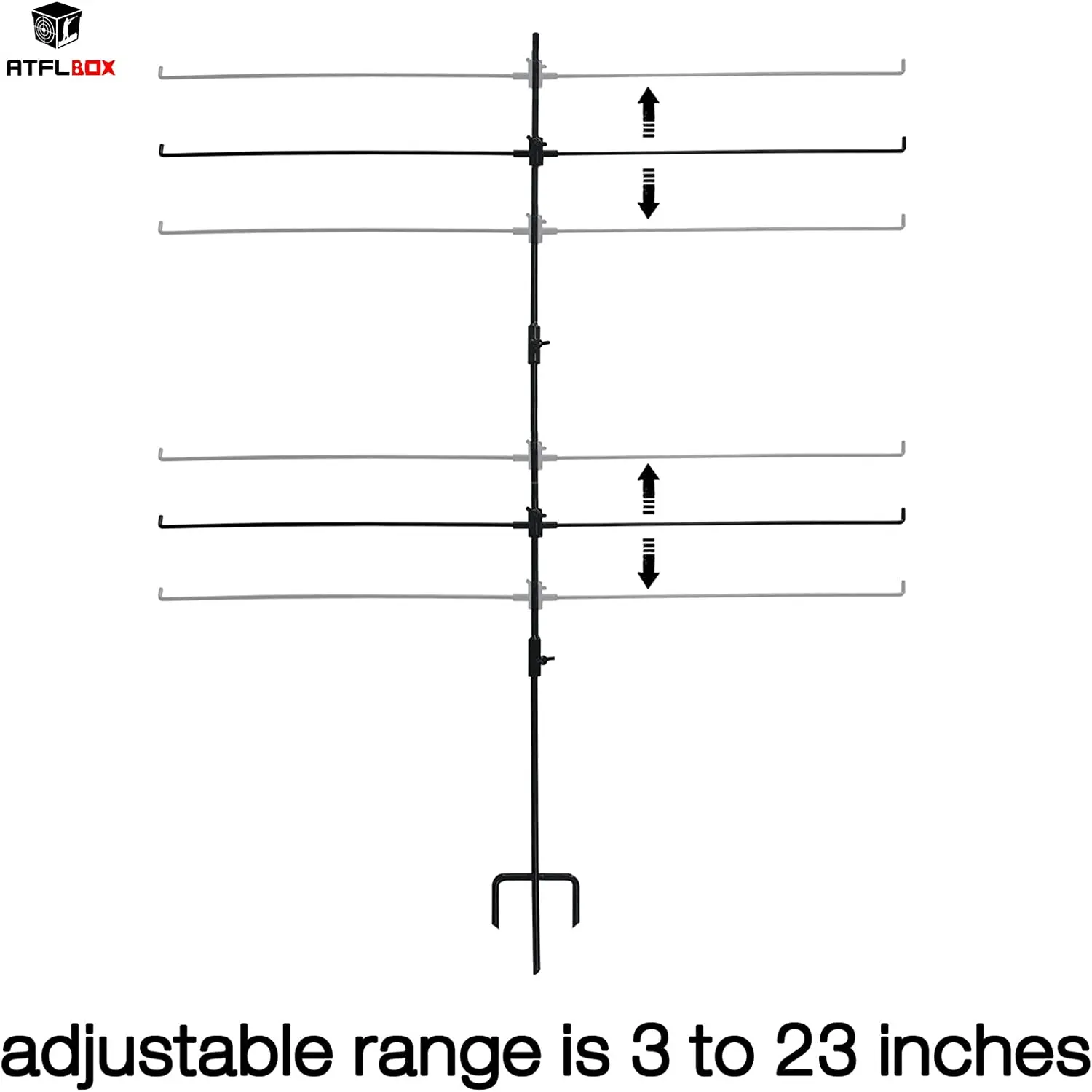 Adjustable Shooting Target Stand for Outdoor Paper Shooting Target Stand Range BB Gun Airsoft Airgun Paintball Hunting Shooting