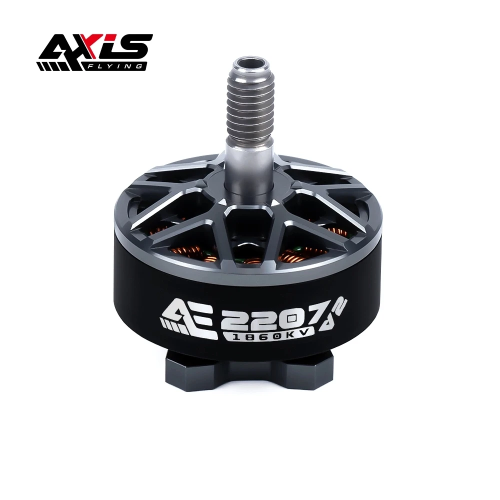 AxisFlying AE2207 V2 1860KV 1960KV 4 ~ 6S Lipo มอเตอร์ไร้แปรง 5mm SHAFT เหมาะสําหรับ 5 นิ้วใบพัดดอกไม้ Fly Traversing Drone