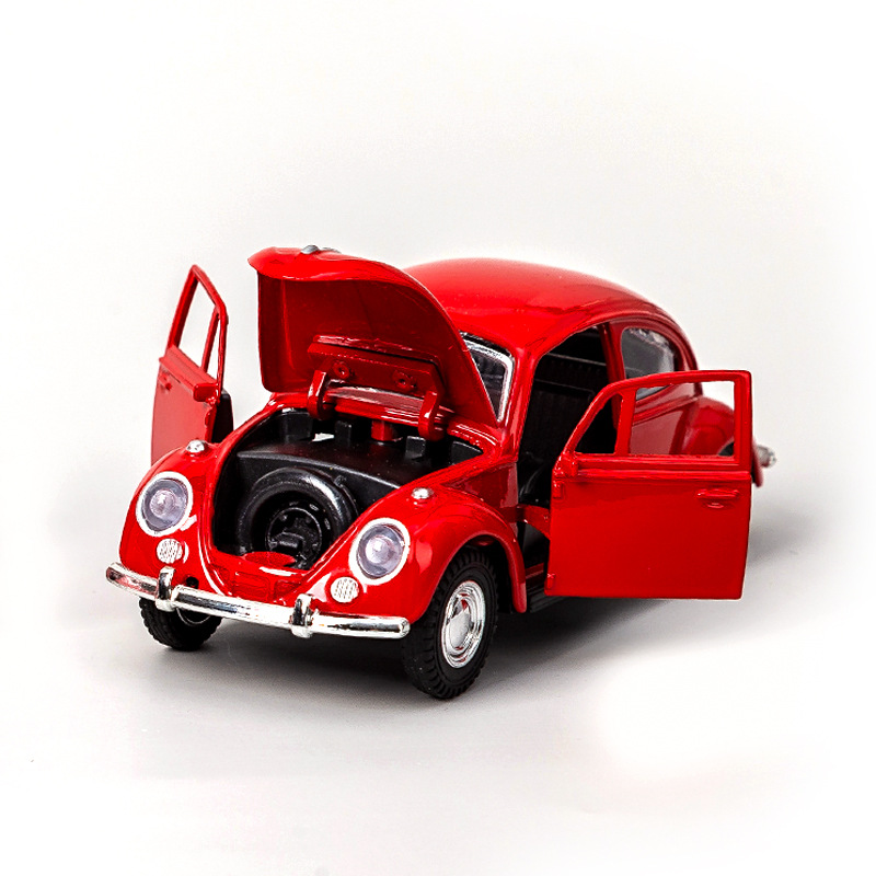 Modelo de carro clássico de liga retrô, escala 1:32, puxar para trás, diecast & brinquedos, modelo de carro de simulação, decoração para crianças, meninos, presentes