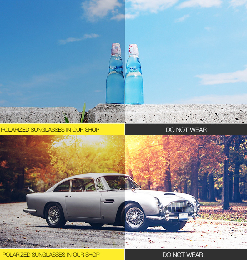 Nova moda cara óculos de sol polarizados óculos de sol masculino design clássico espelho quadrado senhoras óculos de sol feminino