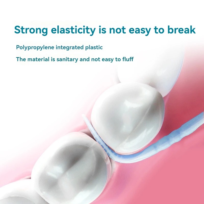 Toothpick Brush 100/200PCs Boxed Plastic Toothpick Disposable Household Interdental Brush Teeth Picking Dental Floss