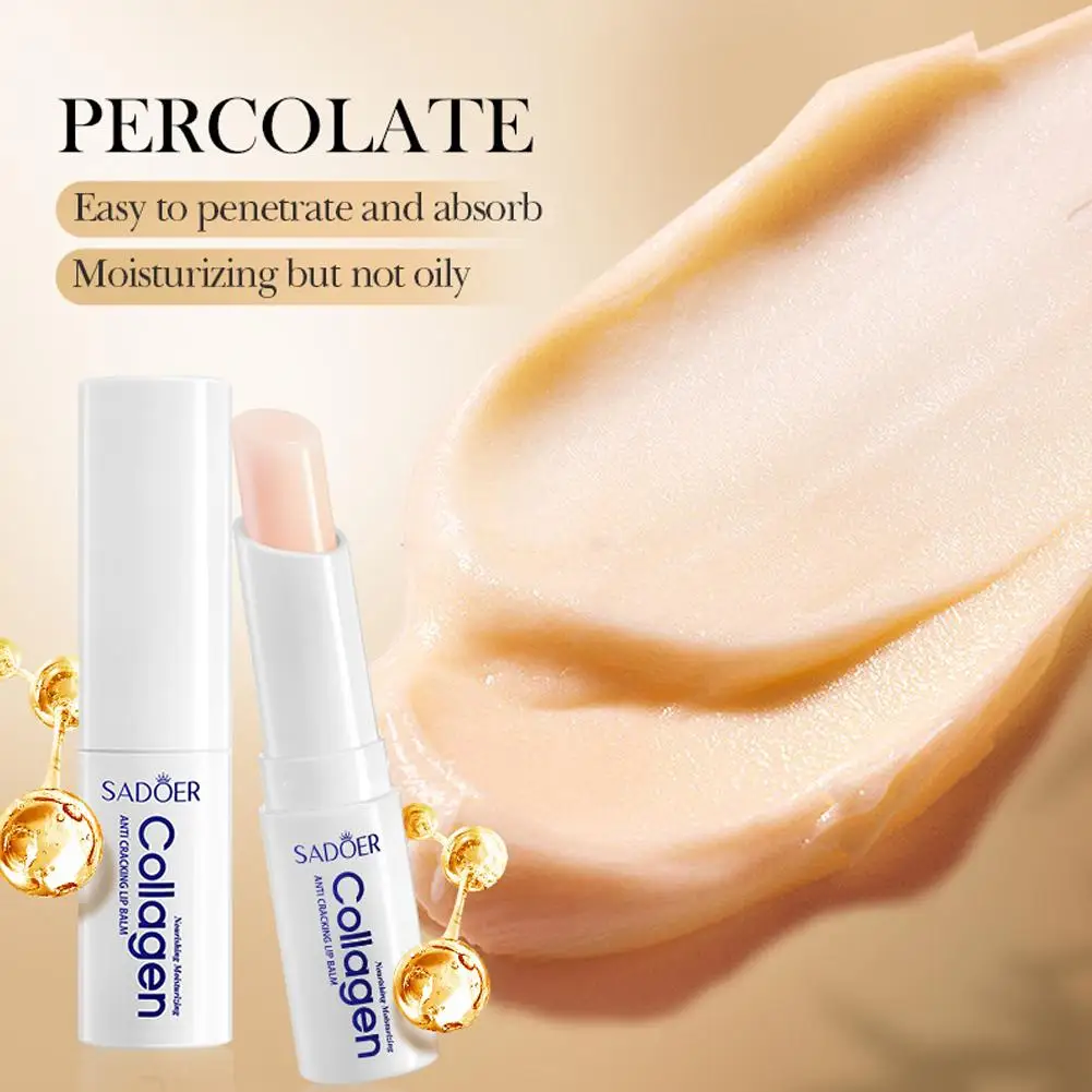 New Collagen Anti-Cracking Lip Balm for Anti-cracking Long Lasting Moisturizing The Lip Exfoliates To Keep You Smooth and Supple