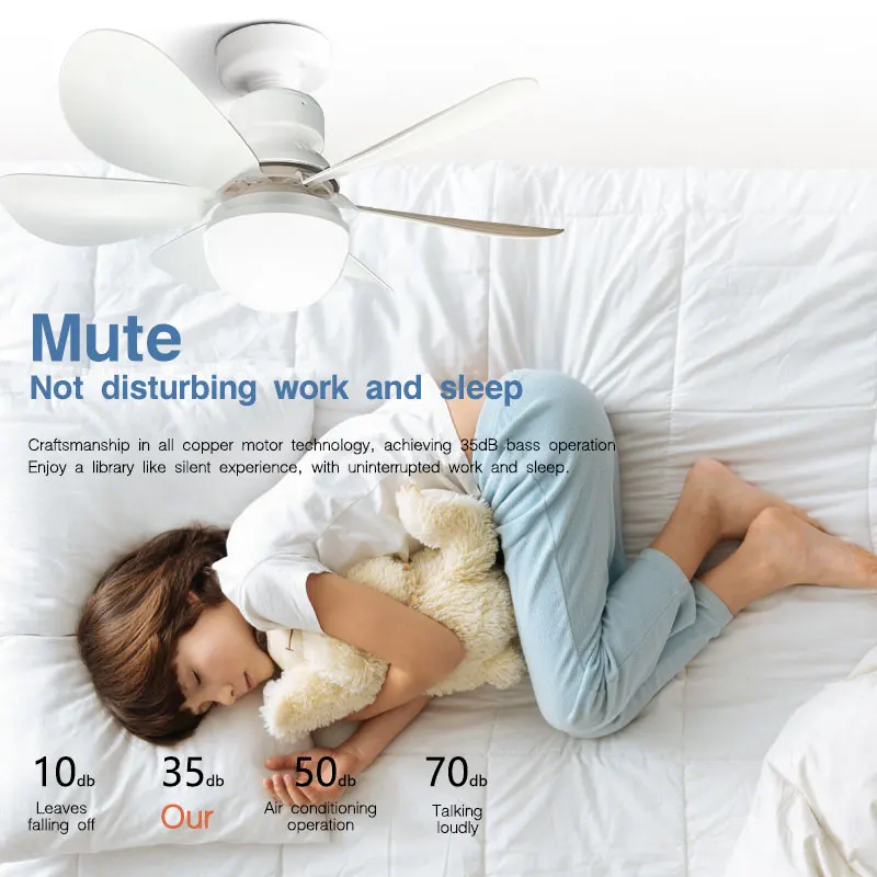 E27 Mit Fernbedienung LED Deckenventilator 30 W/40 W Dimmfunktion Ventilatorlicht Geeignet für Arbeitszimmer Küche Esszimmer AC85-265V