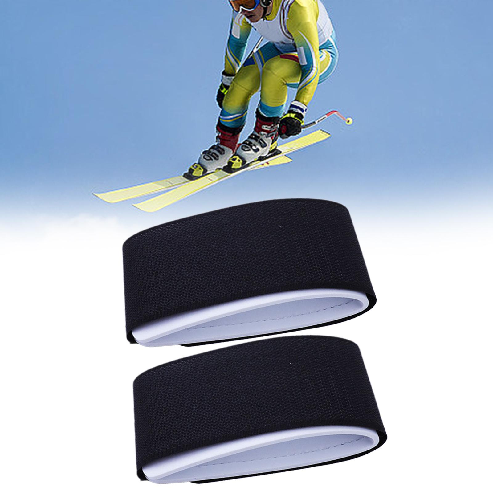 Enveloppes de ski polyvalentes, sangles de fixation, attaches pour transporter vos skis, accessoires de ski d'extérieur, 2 pièces