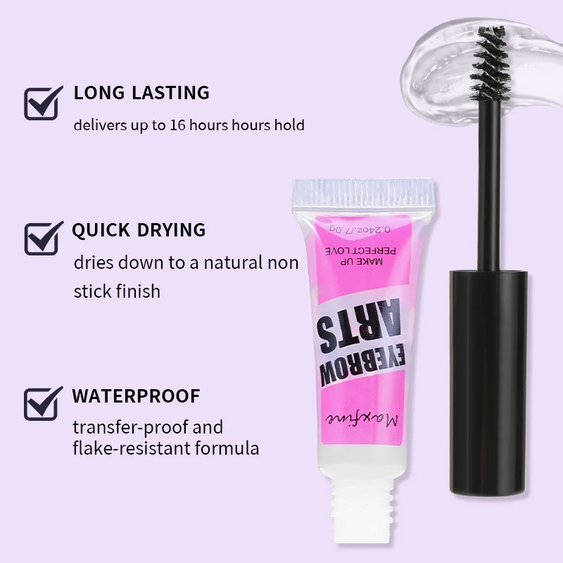 Wenkbrauwgel Langdurige vaste wenkbrauw Waterdichte sneldrogende slang Transparante wenkbrauwgel Make-up Oogmake-up