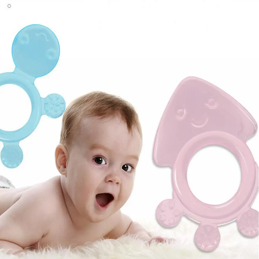 Molinillo de dientes de bebé, goma de dientes suave de silicona pura, juguetes para morder, para 3-24 meses
