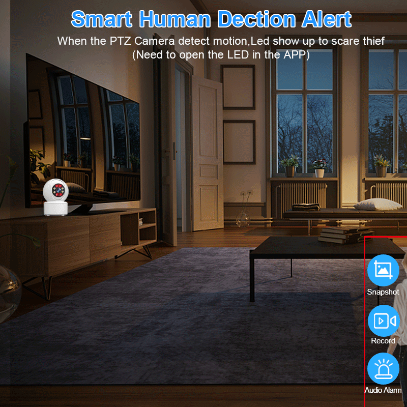 Smar HD 3MP Cloud Camera IP Không Dây Thông Minh Camera Tự Động Theo Dõi Của Con Người Nhà An Ninh Giám Sát Camera Quan Sát Mạng Wifi Camera