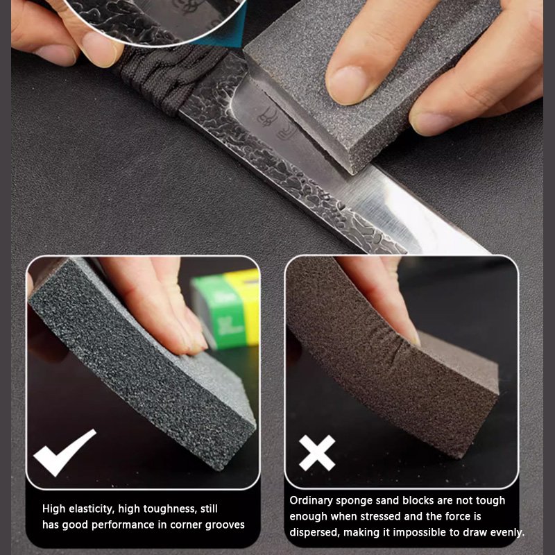Kingspor Schleiffix universal abrasive cleaner Soft oil stone eraser Stainless Steel Scratch Repair block Brushed polished block