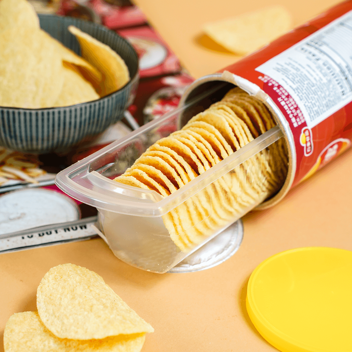 [6Packs]Black Pepper Rib Eye Steak Potato Chips, 3.17oz, 90.00g*6Packs