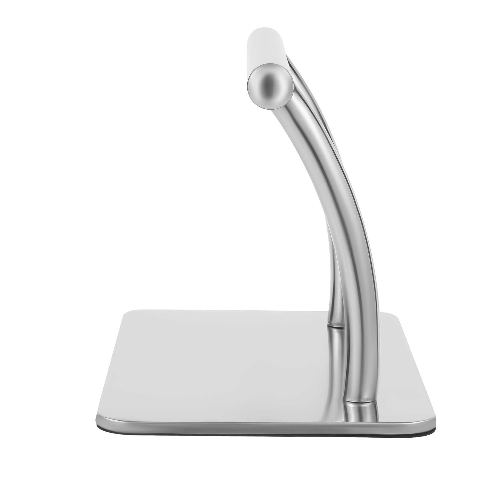 Verstellbare 30 cm lange Friseurstuhl-Fußstütze aus Edelstahl mit verstärkter Basis für Salon Home Spa Silber