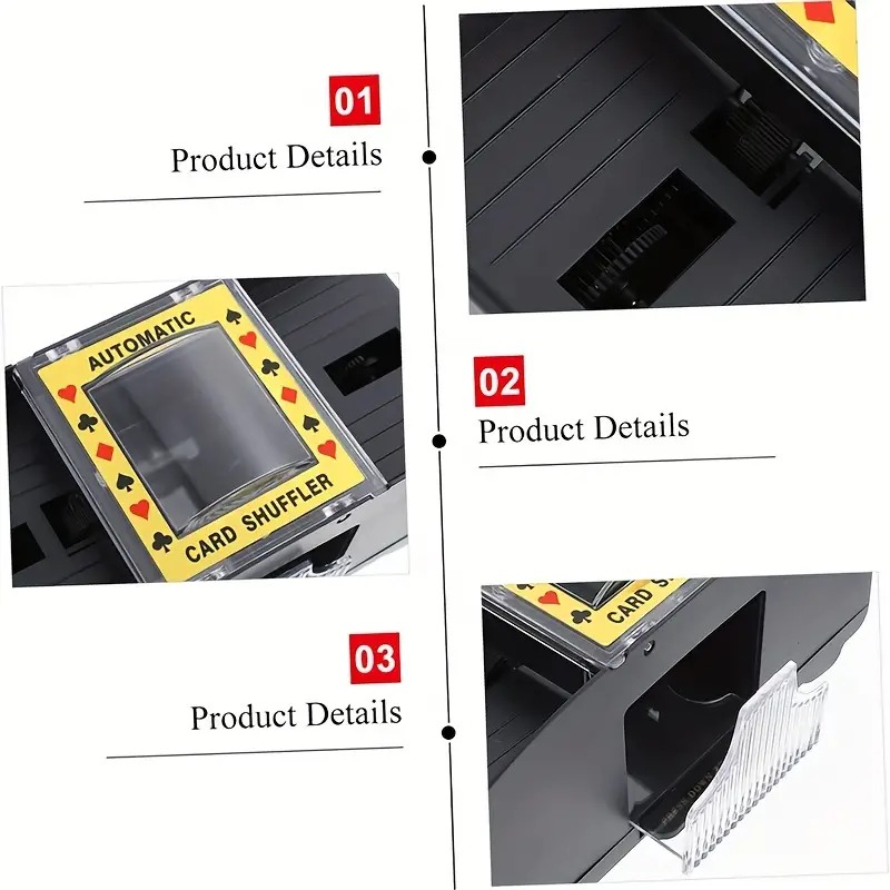 Automatische Poker Card Shuffler Bordspellen Op batterijen werkende speelkaarten voor Shuffle 2-deck Automatische handslinger Thuiskaartspellen
