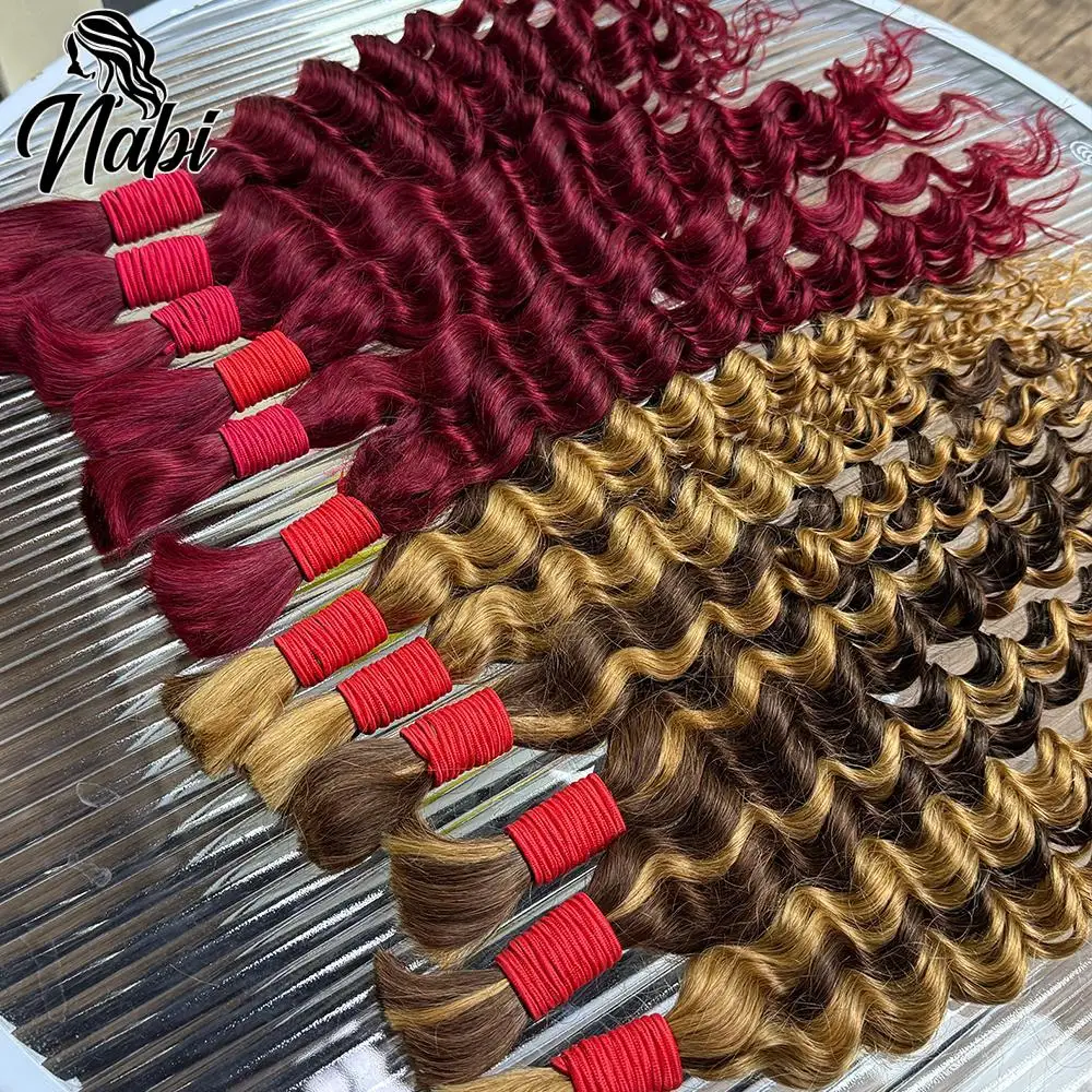 Nabi Boho braids เปียเส้นผมมนุษย์ผมเปียผมเปียแบบไม่เวฟบราซิลเลี่ยนเส้นผมมนุษย์เพิ่มใน locs สำหรับเทพธิดา braids