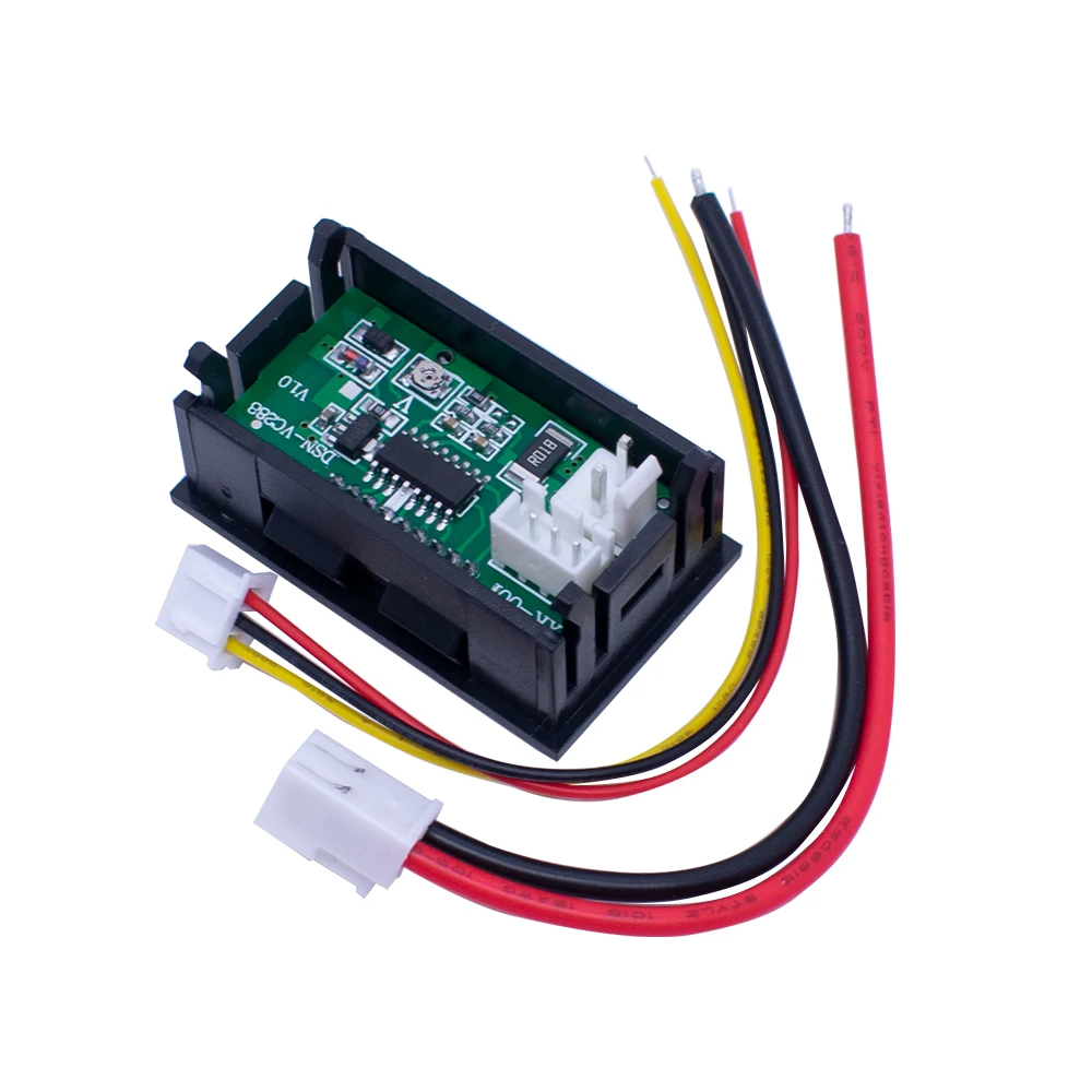 1/5S PCDC 0-100V 10A voltímetro Digital amperímetro pantalla Dual Detector de voltaje medidor de corriente Panel Amp Volt calibre 0,28 "rojo azul