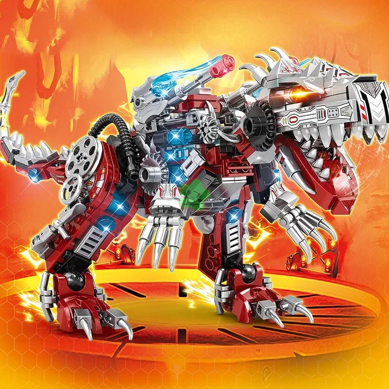 2IN1 Jurassic Mechanical Indominus Rex ไดโนเสาร์ World Building Blocks City Fighter Dino Park อิฐของเล่นเด็ก