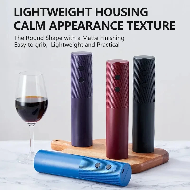 ที่เปิดขวดไวน์ไฟฟ้าอัตโนมัติสีแดงไวน์ Corkscrew ชาร์จที่เปิดไวน์ One-Click ปุ่มไวน์เครื่องมือห้องครัวผลิตภัณฑ์