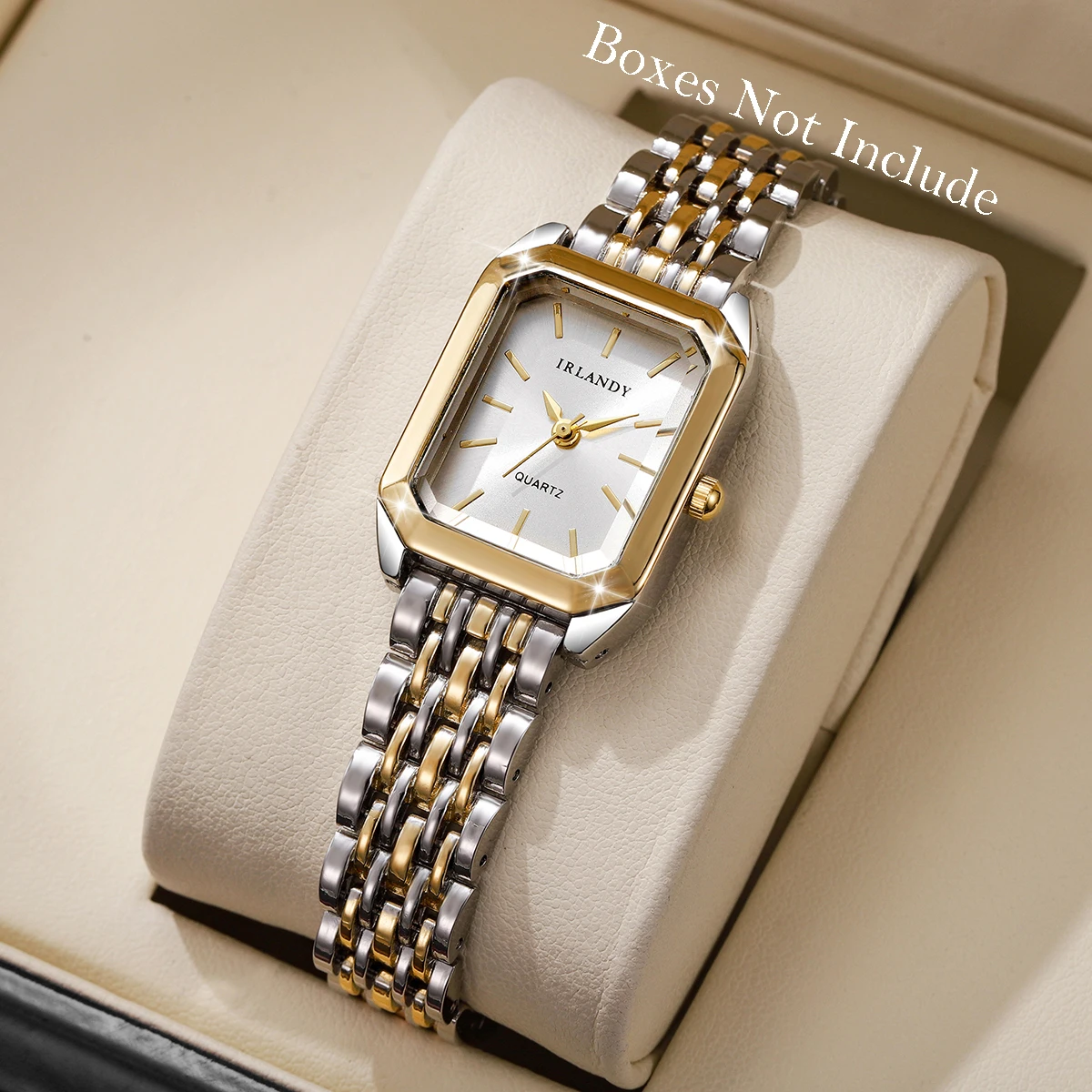 Moda retângulo feminino relógios pulseira de aço senhoras relógio de pulso de quartzo reloj mujer meninas relógio presente (sem caixa)