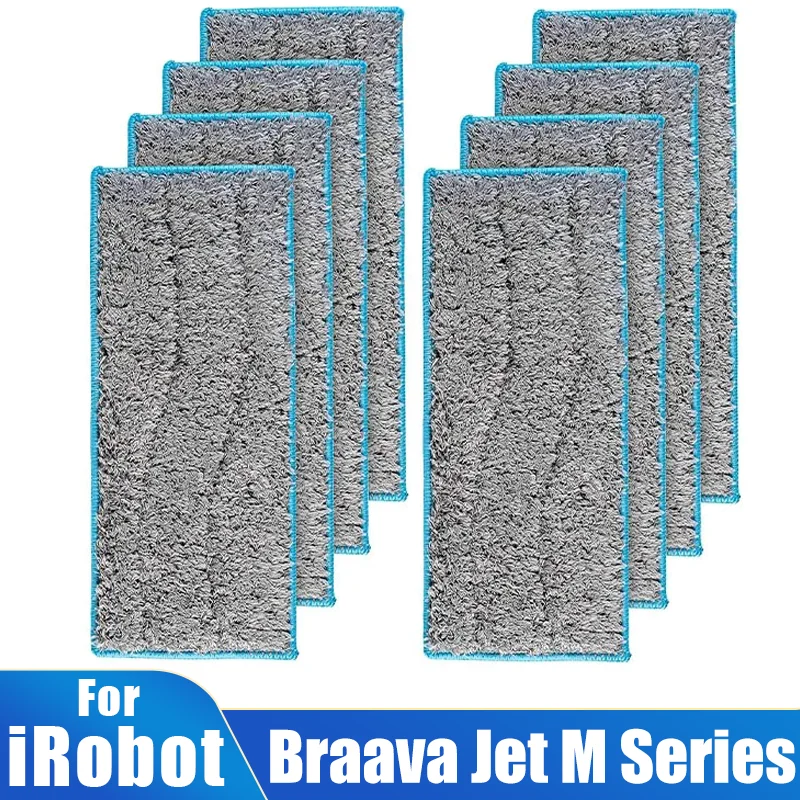 Wet Mopping Pads For iRobot Braava Jet M6 Robot Vacuum Cleaner, Washable Mop Cloths Rags Pads Replacement Accessories Parts