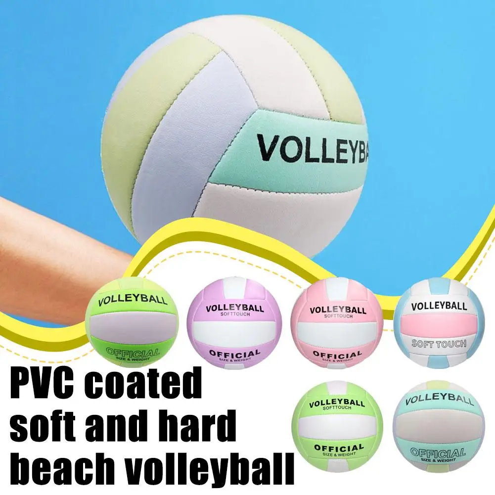Offizieller Volleyball der Größe 5, weicher Indoor-Outdoor-Volleyball für Spiel, Fitnessstudio, Training, Strandspiel-Volleyball für Anfänger und Teenager