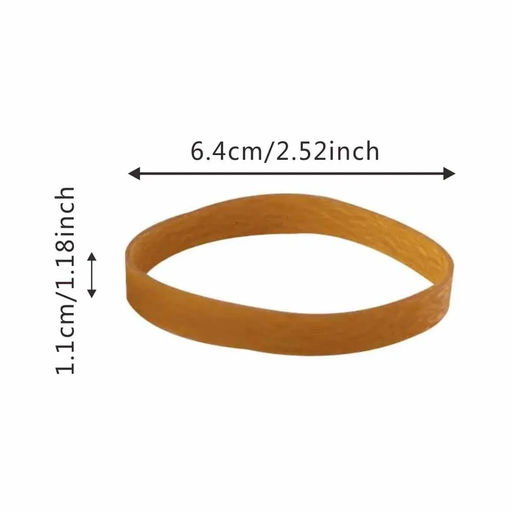 40 pz di Grandi Dimensioni 6 CM/2.4 pollici Elastico Giallo Elastici Elastici Casa Cucina Scuola Ufficio Anello di Gomma Forniture di Imballaggio