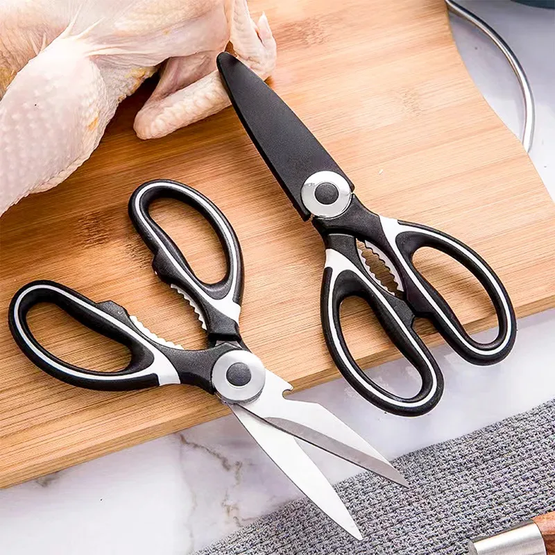 Herramientas de cocina multifunción de acero inoxidable, tijeras fuertes para cortar verduras en el hogar, hueso de pollo, pescado, comida, herramienta multiusos
