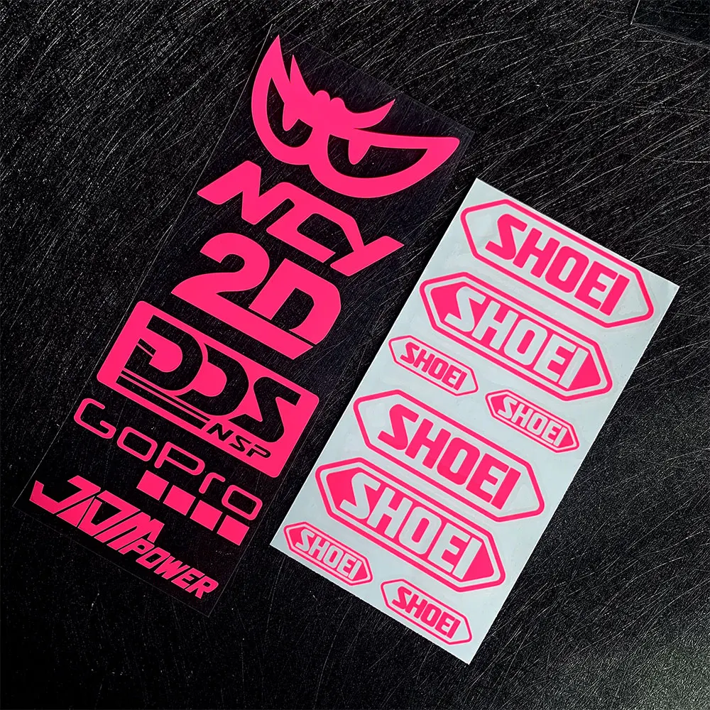 Laser arco-íris reflexivo tubarão tira lateral da motocicleta capacete da bicicleta adesivo estilo do carro decalque do vinil para yamaha tmax hrc ninja