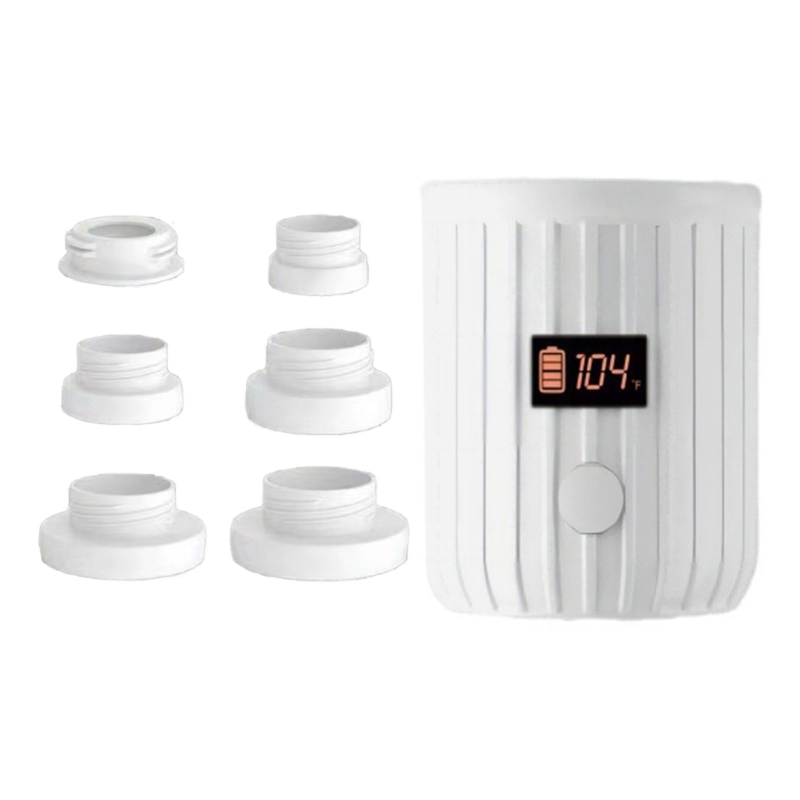 Calentador de biberones portátil, Control inteligente de temperatura, calentador de biberones recargable, calentador de leche para bebé