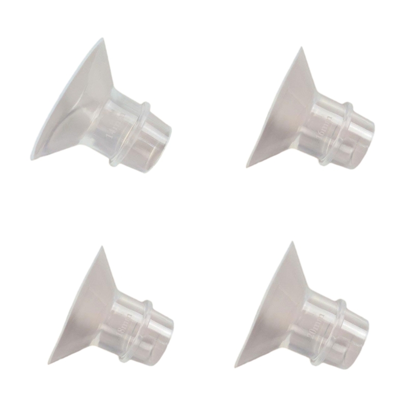 Efficient Silicone Breast Pump Flange Adapter Convenient Breast Pump Horn Converter Durable for Enhanced Milk Expression