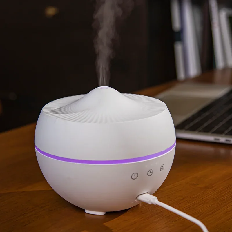 300ml led essential oil diffuser White Snow Mountain air humidifier rgb USB Aroma Diffusers