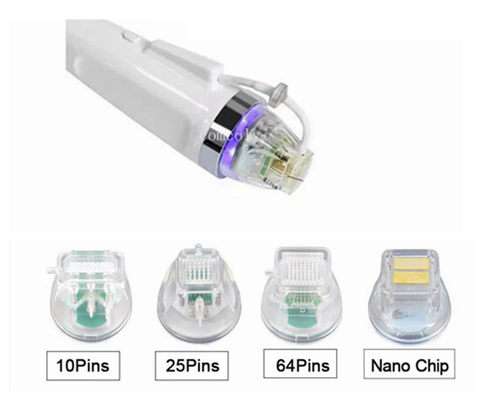 ทิ้ง RF Microneedling ตลับหมึกทอง 10/25/64 Pins ตลับนาโนสําหรับ Micro Needle RF เครื่อง Anti Stretch Mark