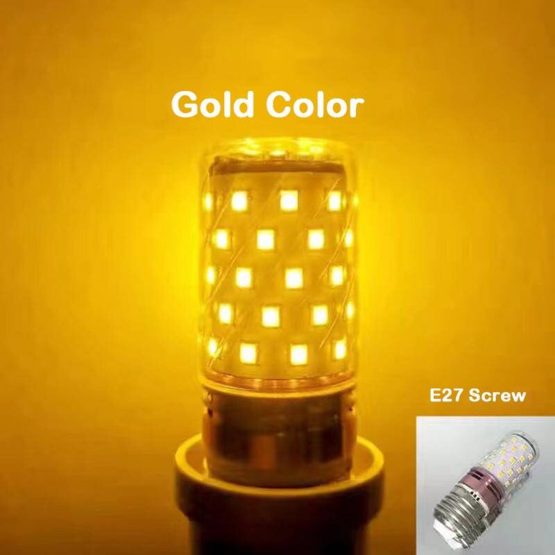 Lampadina E27 LED Lampadina colorata a mais 12W Rosa Rosso Blu Verde Viola Dorato 7 colori Lampada AC 220V Lampadina Decorazione lampadario