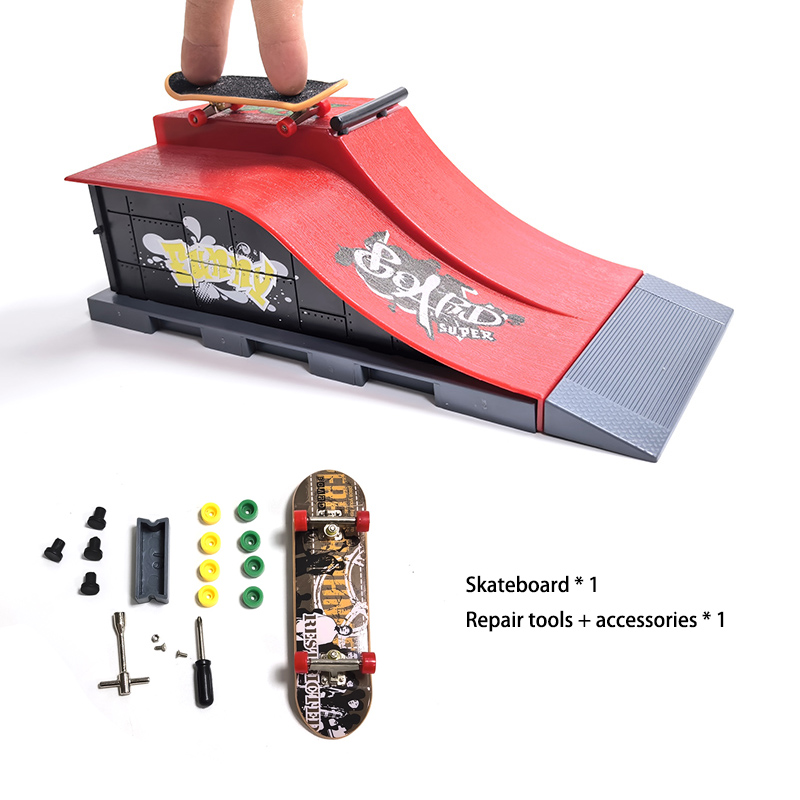 Ensembles de Skateboard à doigts professionnels, rampe de parc de patins, combinaison de lieu de scène, bricolage, Kit de jouets fantaisie à assembler, cadeau pour enfants