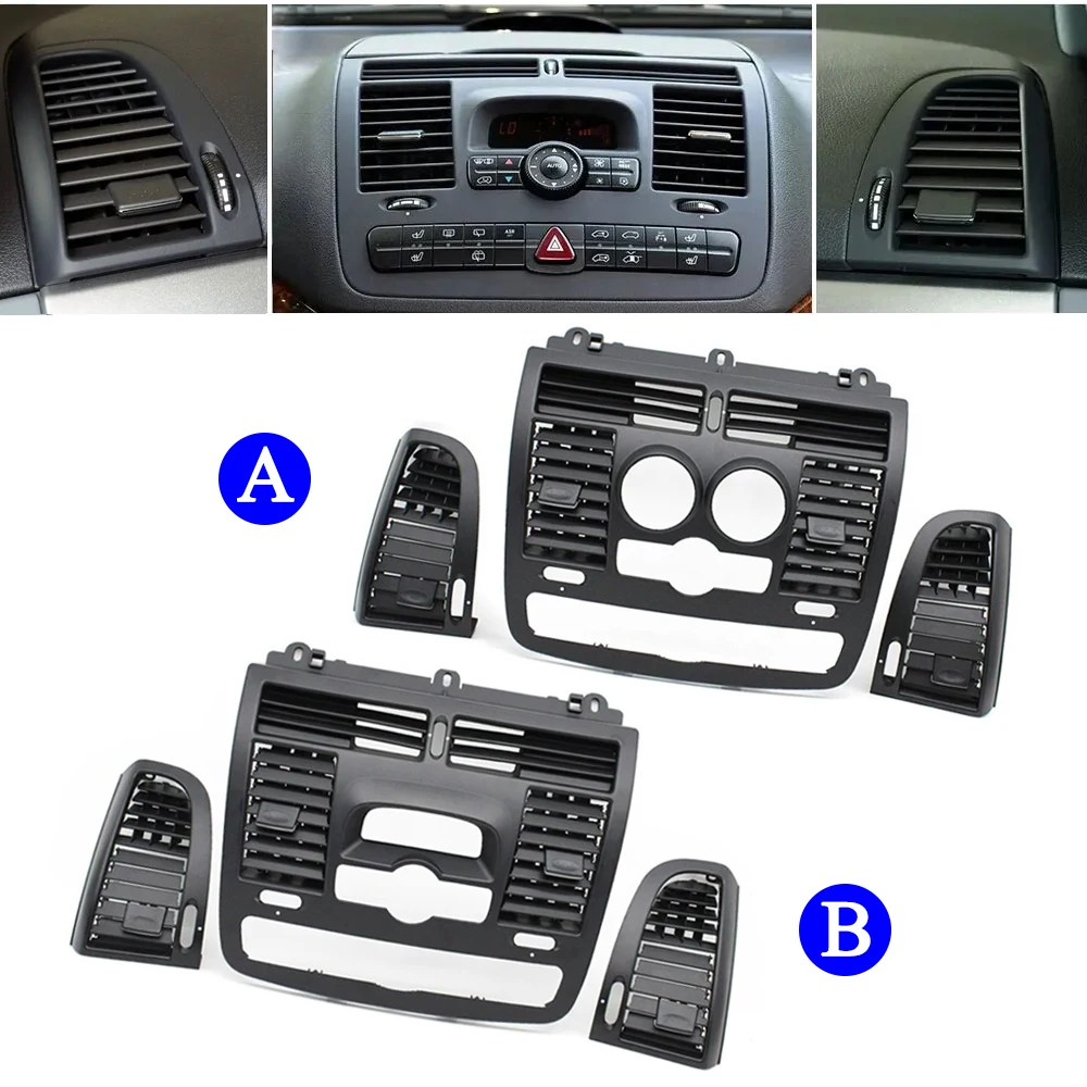 Dash Center Air Vent Outer Cover Left Right AC Vent Panel For Benz Vito Viano W636 W639 2004 2005 2006 2007 2008 2009 2010-2015
