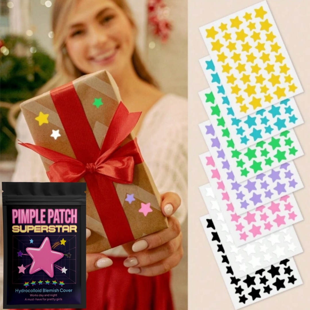 480pcs pieces of multi-color star acne patches, facial acne patches, concealer acne patches, and pimples patches, ultra-thin