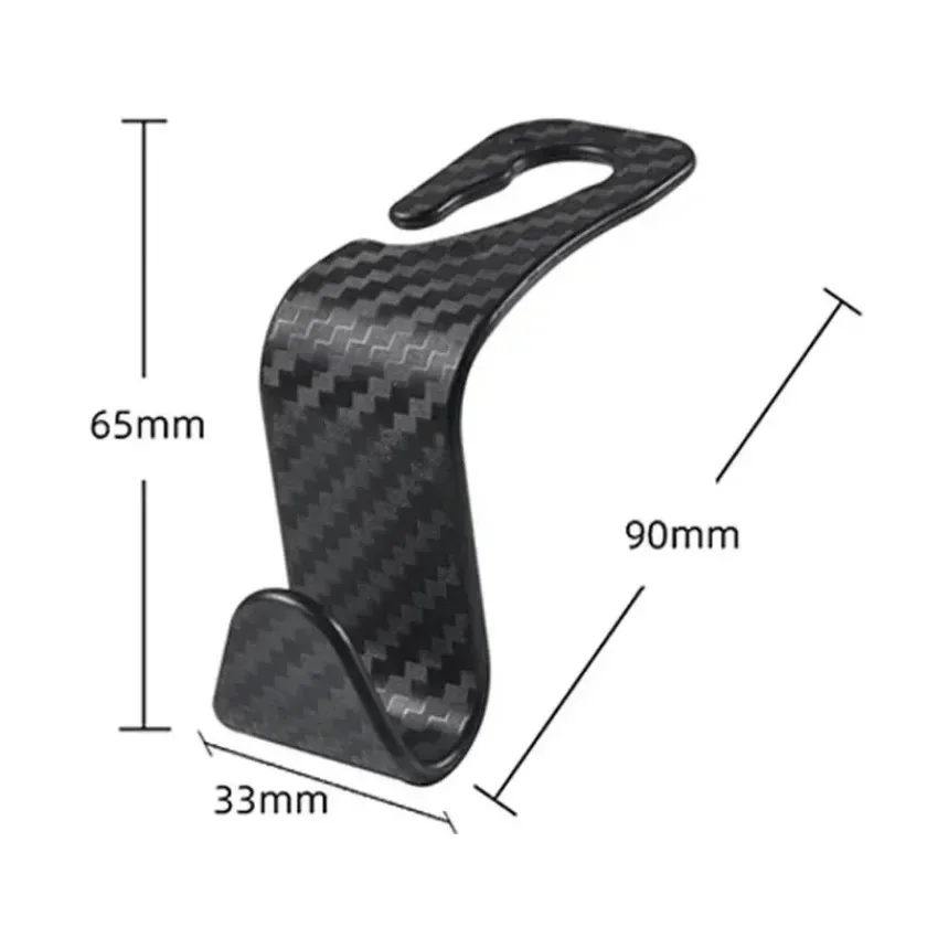 4 pçs gancho do assento traseiro do carro gancho do assento traseiro do carro gancho de armazenamento pendurado suporte do telefone assento traseiro suporte do encosto de cabeça do telefone