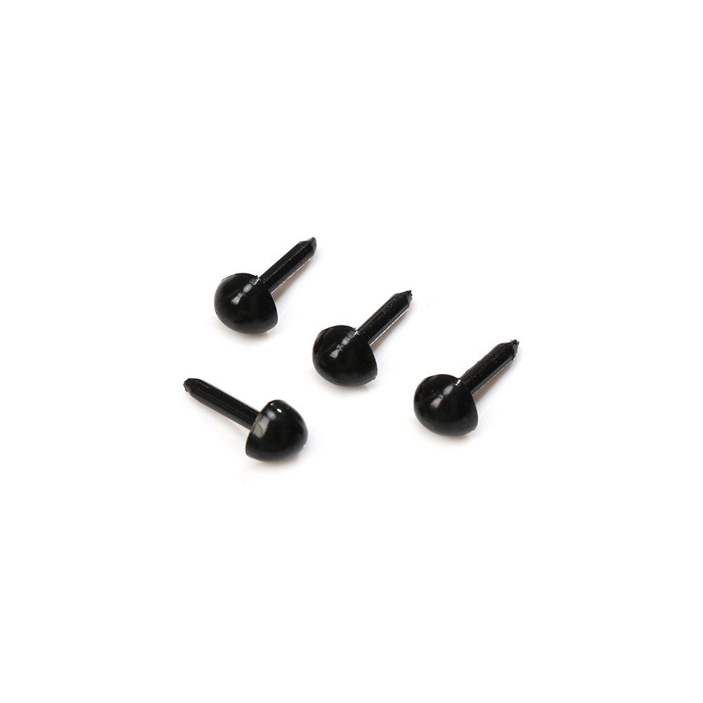 100 pçs/saco 4.5x5.5mm plástico mini preto triângulo de segurança nariz para boneca para cão de pelúcia recheado diy boneca animais boneca de pelúcia