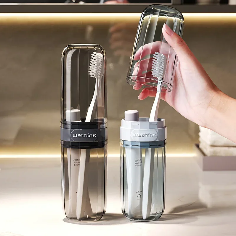 Contenitori da viaggio per spazzolino Custodia trasparente per spazzolino portatile Accessori per esterni/viaggio d'affari/viaggio
