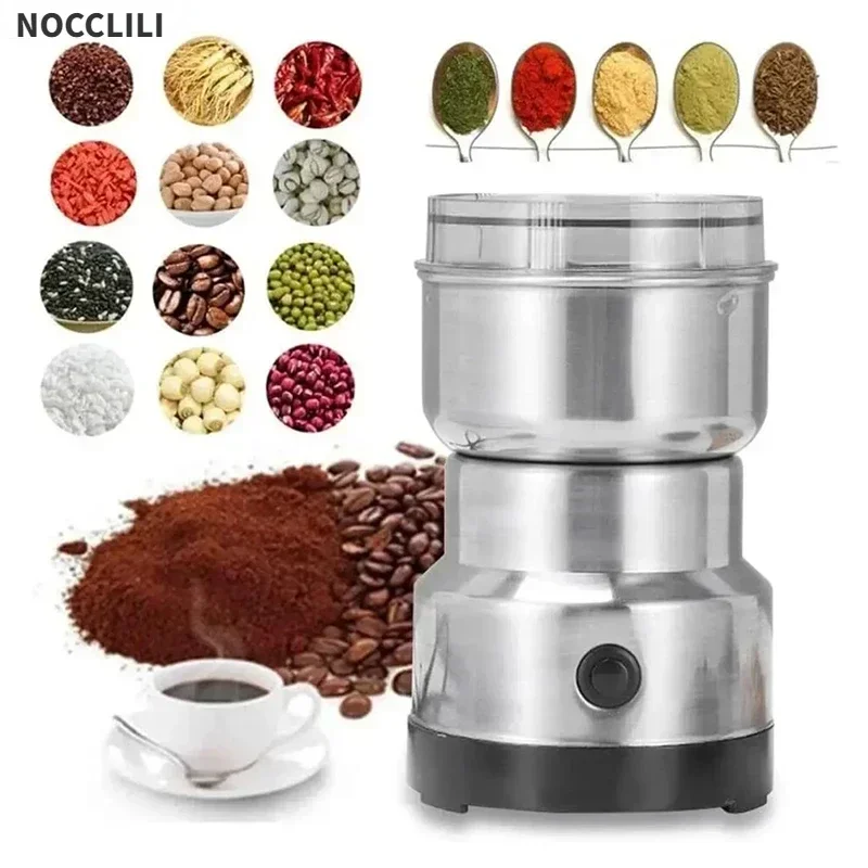 Molinillo Eléctrico multifuncional, molinillo de café, cereales, nueces, frijoles, especias, granos, máquina trituradora de alimentos para bebés ultrafina