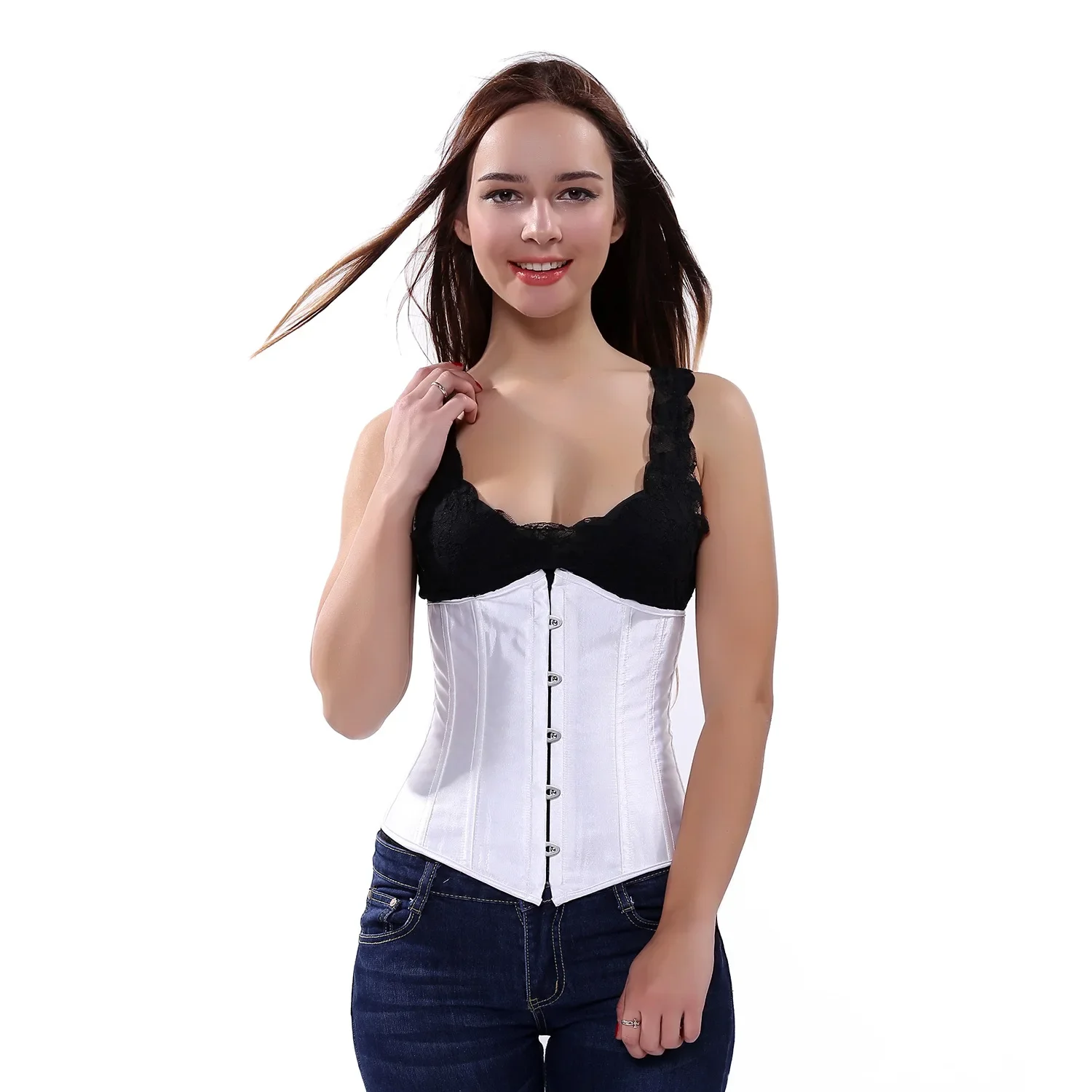 Underbust espartilho sexy cintura emagrecimento espartilho bustiers corpo shaper para mulheres steampunk rendas espartilho cinto cintura trainer