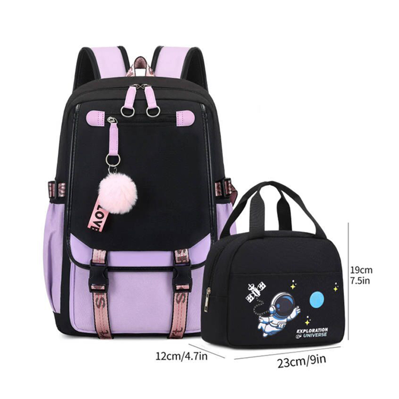 Neue Mädchen Kühlschrank Modelle Grundschüler Schultasche Junior High School Freizeit Mädchen Umhängetasche Dekompression Wate