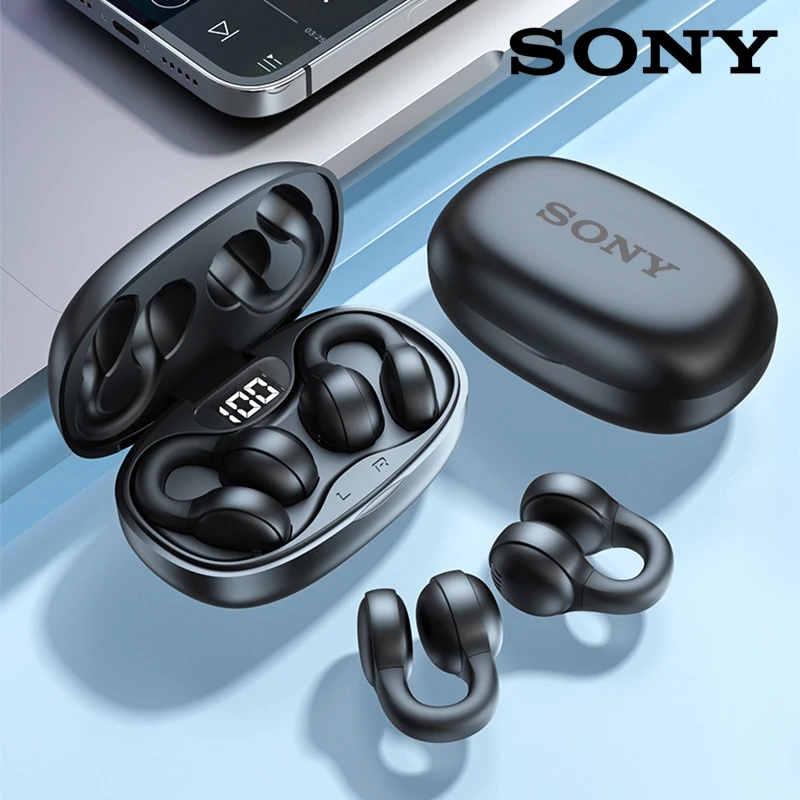 Auriculares Sony con Clip de oreja abierta ENC inalámbricos Bluetooth 5,3 auriculares con cancelación de ruido con micrófono para Android iOS xiaomi