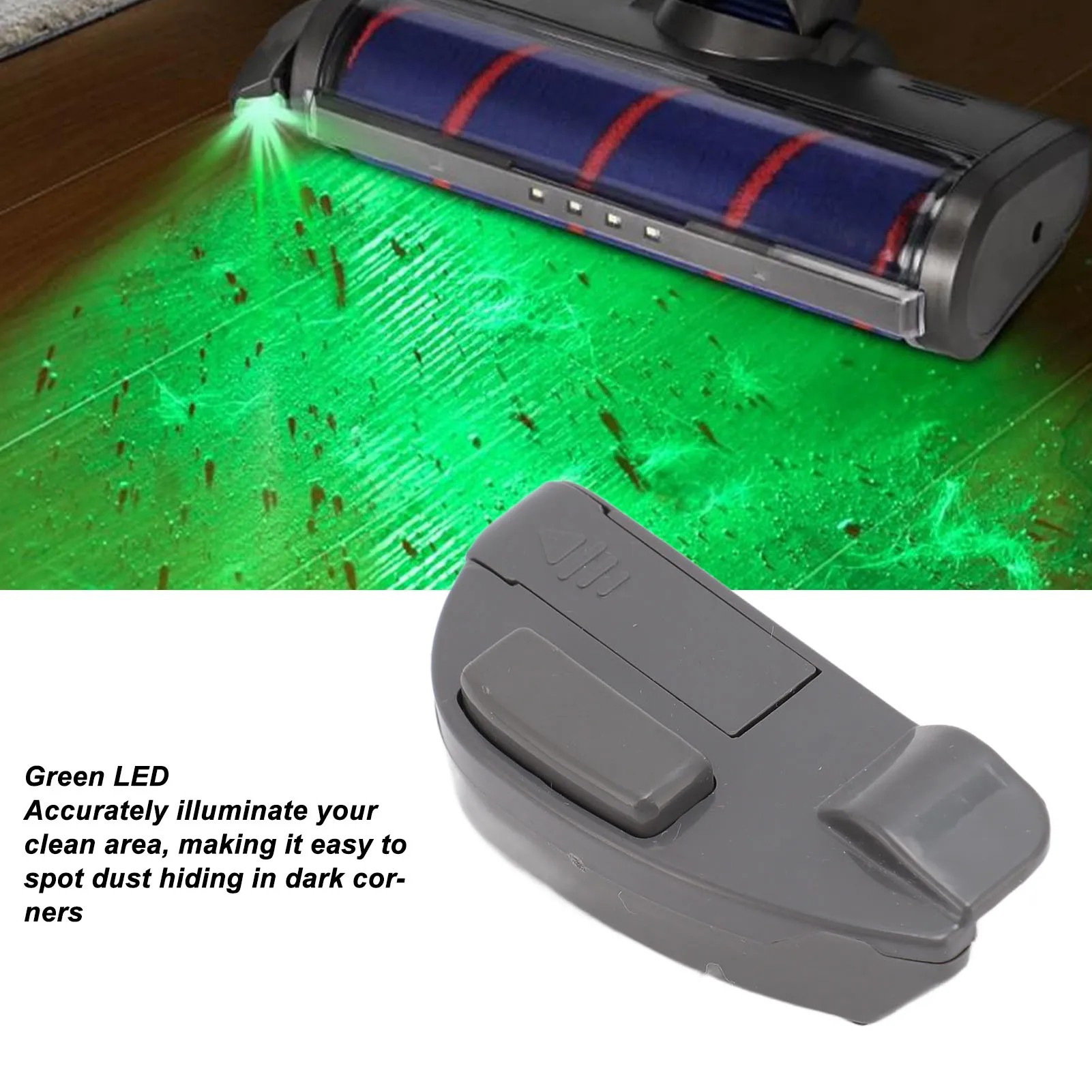 Aspiradora pantalla de polvo lámpara LED revelar polvo microscópico pelo de mascota gato perro piel accesorio de luz de vacío para tiburón para Bissell