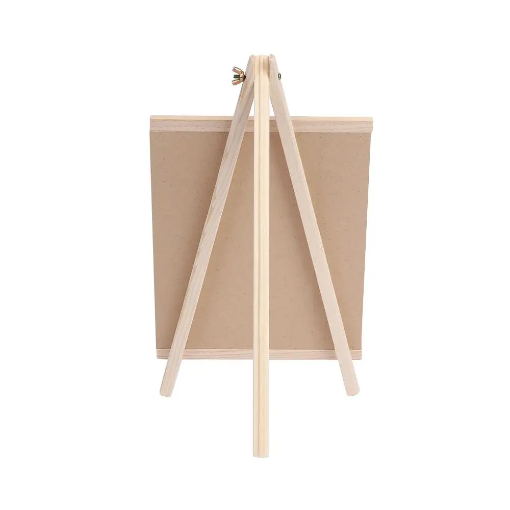 Mini Memo Desktop Message Chalk Collapsible Black Blackboard Chalkboard Wooden Boards Pine Wood Easel
