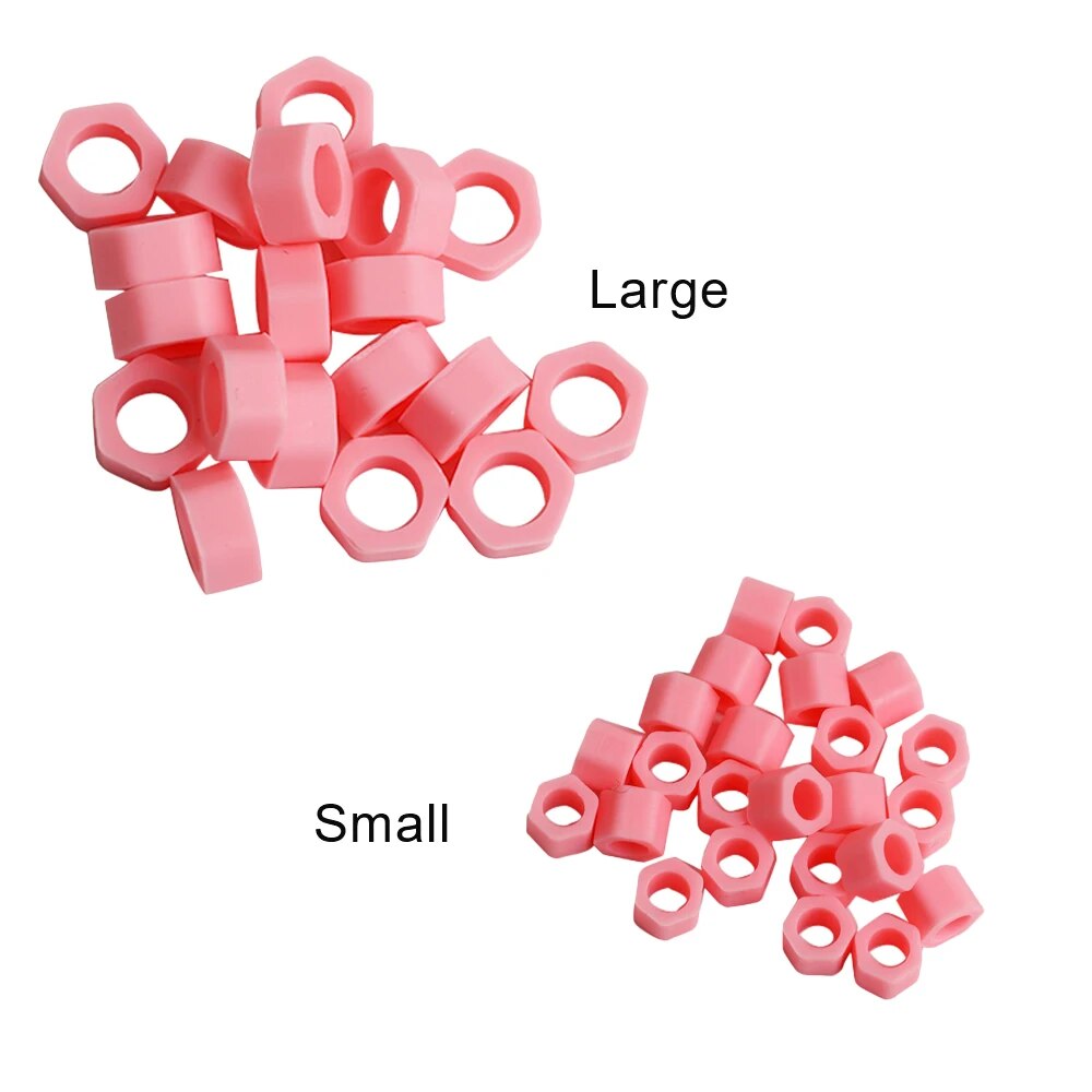 100 unids/caja Dental Color anillo de código de silicona círculo de identificación instrumento de ortodoncia dentista Material de cuidado bucal Autoclavable